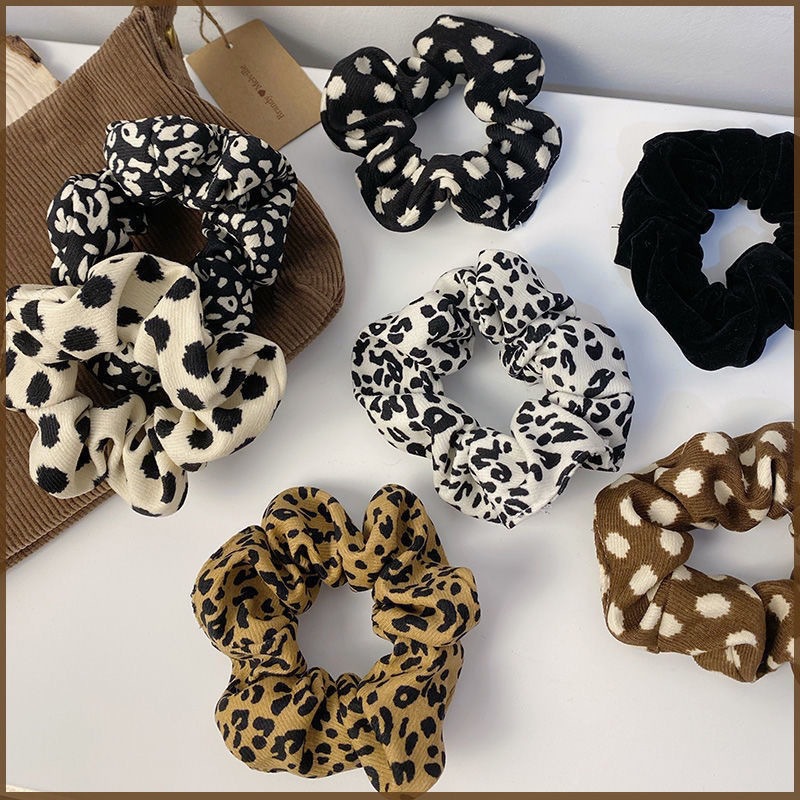 15g Weight Birthday Occasion Circle Pattern Autumn And Winter New Milk Tea Color Hair Rope Leather Accessories