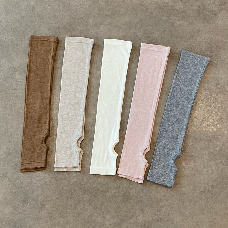 Korean Style Blogger's Versatile Basic Socks, High Elasticity, Solid Color, Mid-Calf, Women's Foot-Covering Socks, Slimming, Sun Protection Foot Covers
