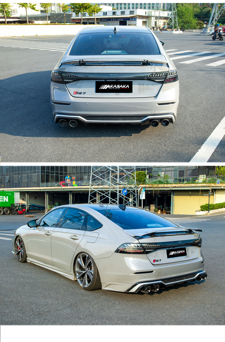 Suitable for the Eleventh Generation Half Accord Modified Ak Surround Front Shovel Side Skirt Front and Rear Lip Rear Spoiler Tail Throat Wing Kit