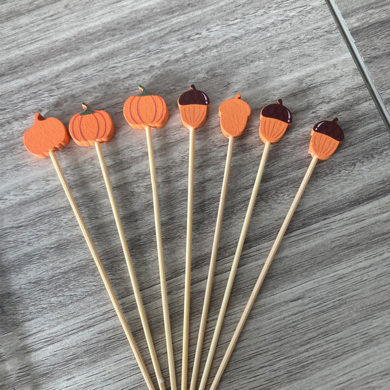 Fruta de Acción de Gracias de otoño 100 pcs/paquete de hojas, piñas, calabaza, cóctel, Amazon wholesale Maple Leaf