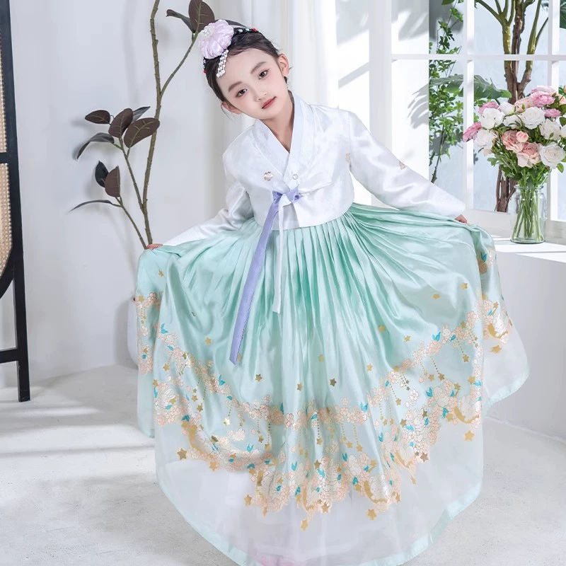 2025 Ханбок, этническое меньшинство, корейское платье, детское платье принцессы