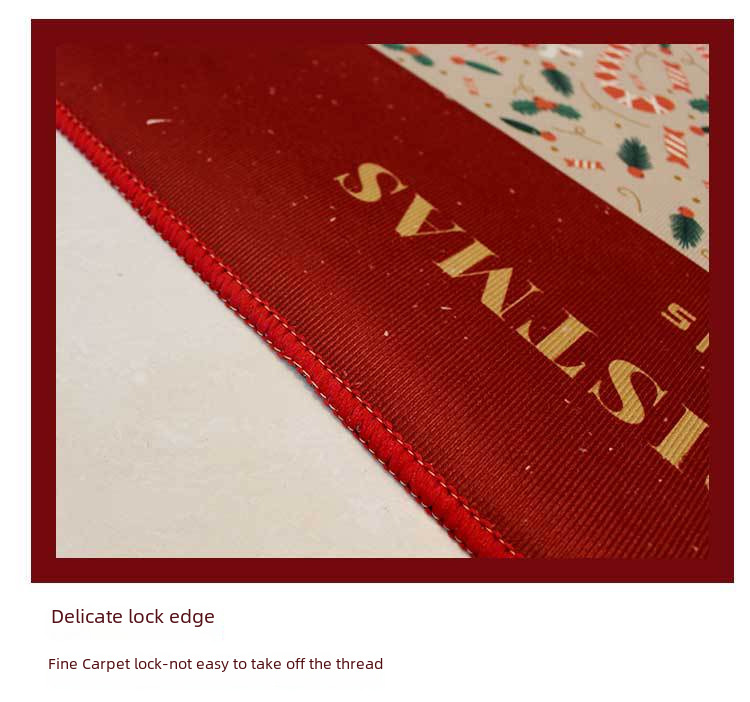 Julefest Feriedekoration Køkken Gulvmåtte Xuan Tube Smudsafvisende fodmåtte Indgangsdør dekoration dørmåtte Badeværelsesmåtte_voghion.com