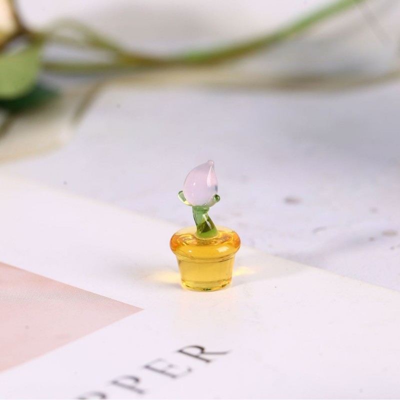 ガラスサボテンデスクトップ装飾品ガラスクリエイティブギフトリビングルームの装飾デスクトップ工芸品ミニ装飾品|undefined
