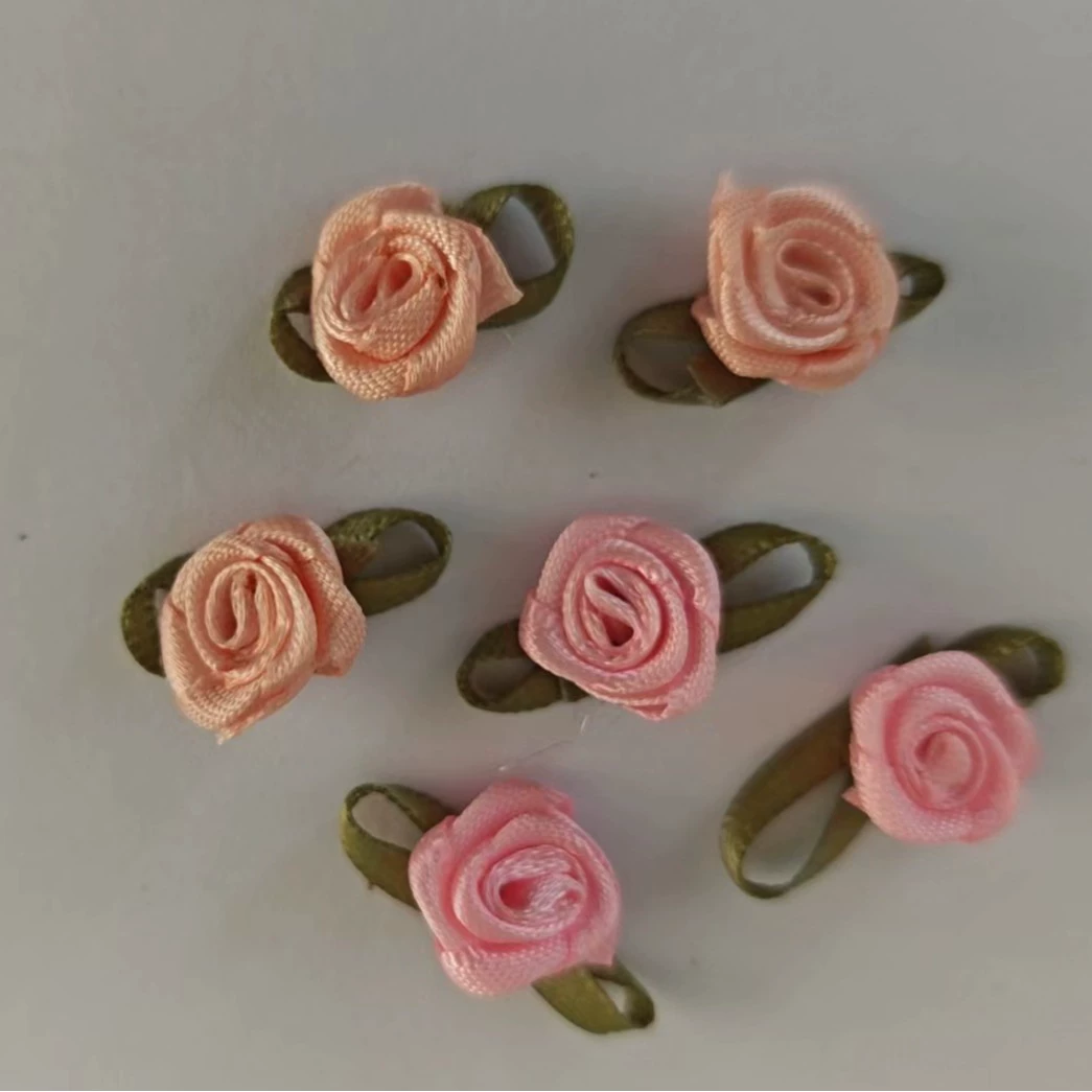 Полиэстер с листьями Маленькие восемь листьев розы аксессуары для одежды ручной работы DIY аксессуары для волос упаковка подарочная коробка поддельные цветы