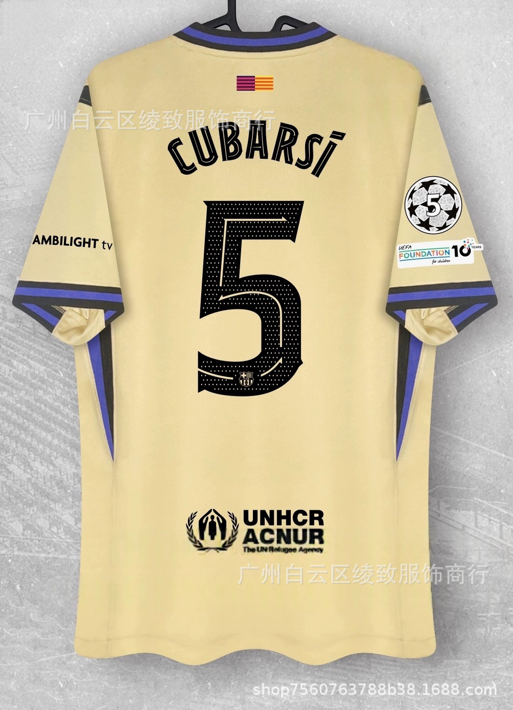 Camisetas de fútbol del Barcelona temporada 2526 para aficionados, número 10 Yamalet, número 11 Raffini, número 8 Pedri