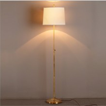 美式升降纯铜灯现代简约全铜卧室落地灯简单美式别墅样板间灯