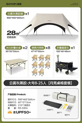 Avtomobil yan çətirləri, Sunshade Canopy - one-car-towed-away-vinyl-two-tables-and-eight-chairs-moon-chair-set-default-item