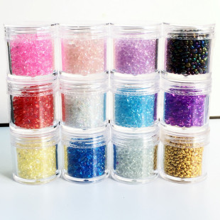 Transparent fantasy color pebbles crystal gravel irregular micro landscape manicure DIY glue slime material 15g