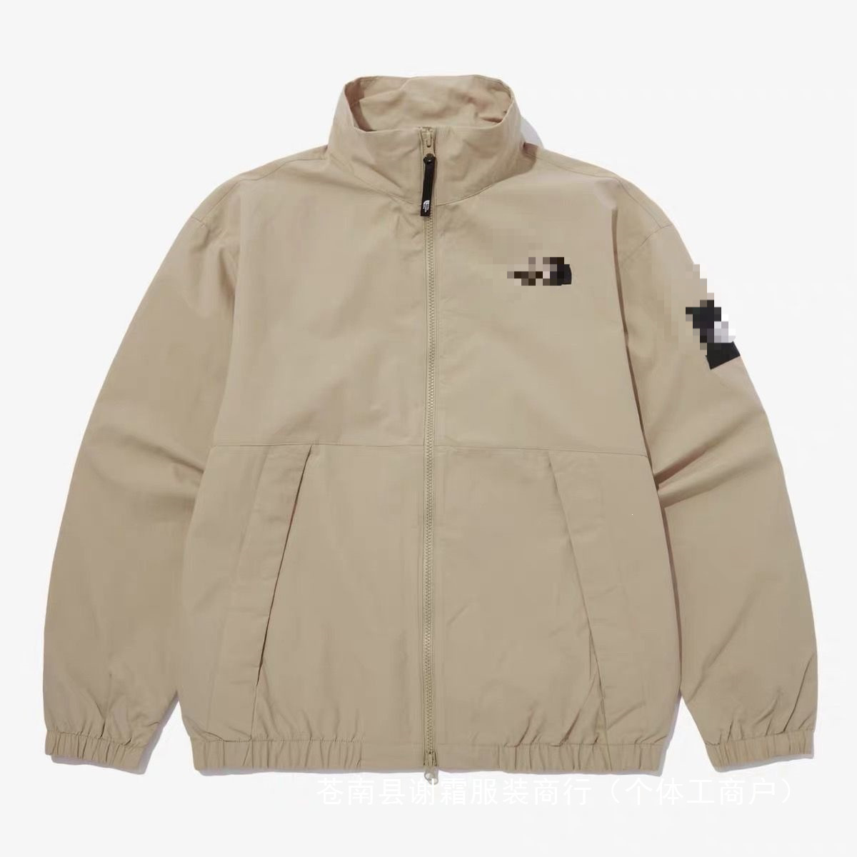 North Face autumn new collection: open-front windbreaker jacket, unisex, with stand-up collar, suitable for outdoor activities, windproof, loose fit, casual style, wholesale