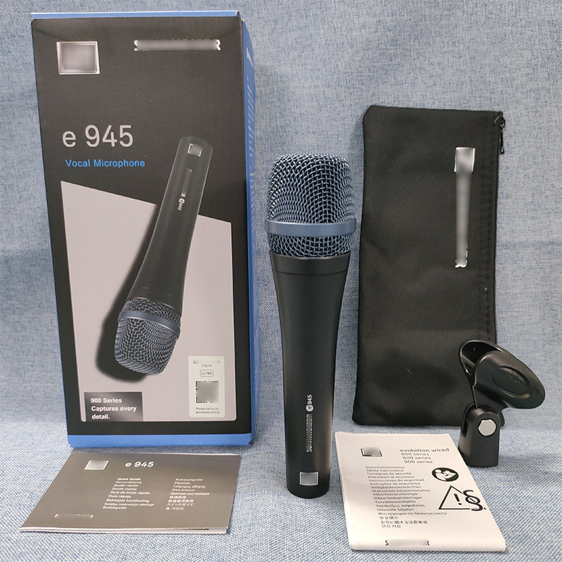 Cross-Border Export Supply E945 Wired Microphone Ktv Live Singing Karaoke Stage Performance Handheld Dynamic Microphone
