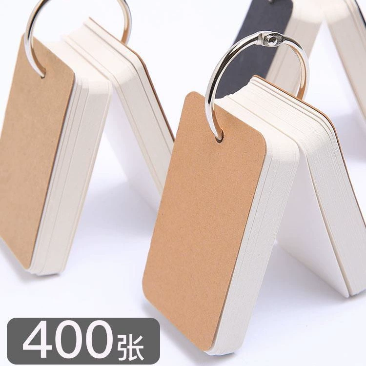 Пустая маленькая карточка белая жесткая карточная бумага портативный английский язык