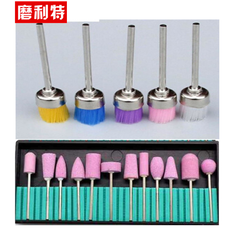 2,35 mango clavo molienda cabeza Firestone en forma de Y mini cepillo de nylon de seda alambre de acero inoxidable en forma de tazón cepillo de limpieza