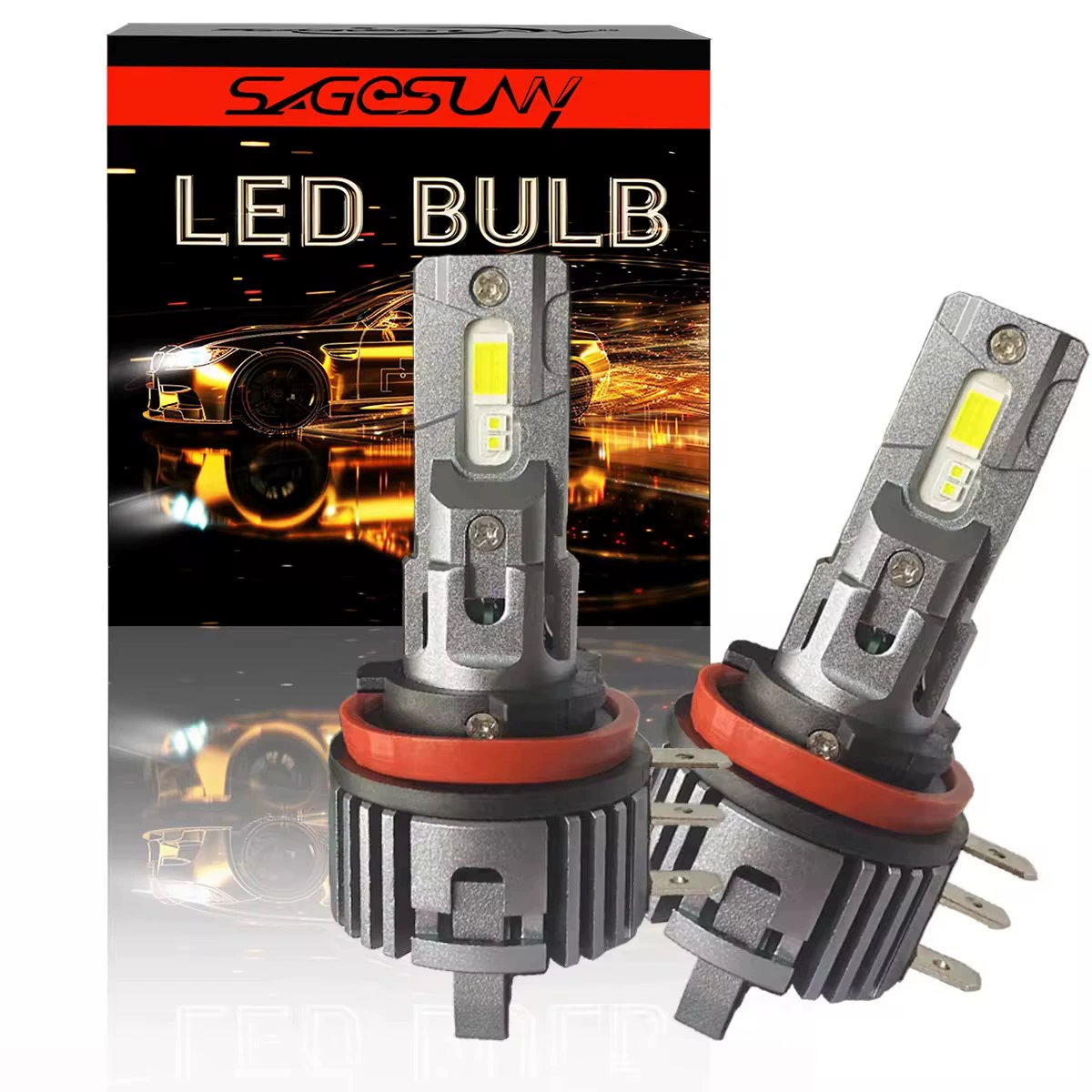 H15 car LED headlights Glk Golf 7 Tuan Explorer Edge Super Bright High Beam Sunshine Running Light Bulb High Light