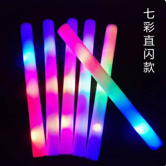 Palos de luz accesorios de concierto personalizados palos de luz logo palos de luz coloridos barra de luz al por mayor atmósfera colorida de mano