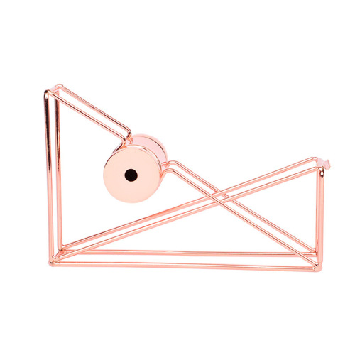INS style light luxury iron rose gold tape cutter manual multi-functional tape machine student account tape holder