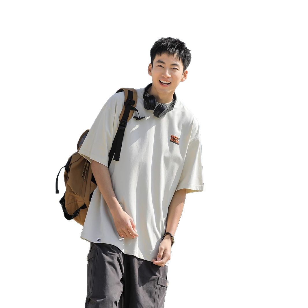 Factory direct supply 220g heavy printing Solona short sleeve men's 2025 summer Japanese quick-drying cool feeling half sleeve T-shirt