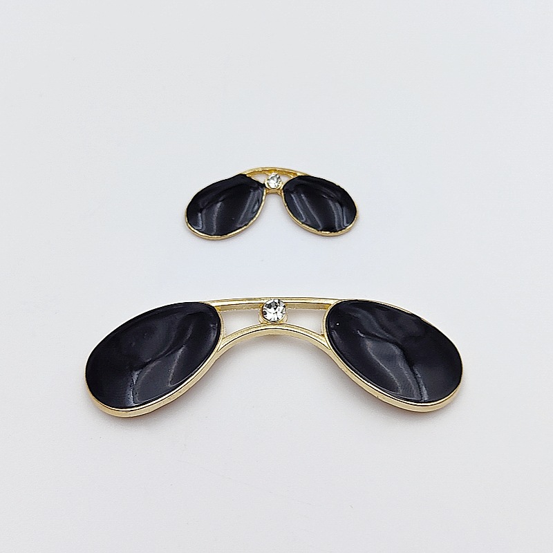 韩版手工发饰配件小熊墨镜diy合金配件眼镜 头饰diy饰品配件材料