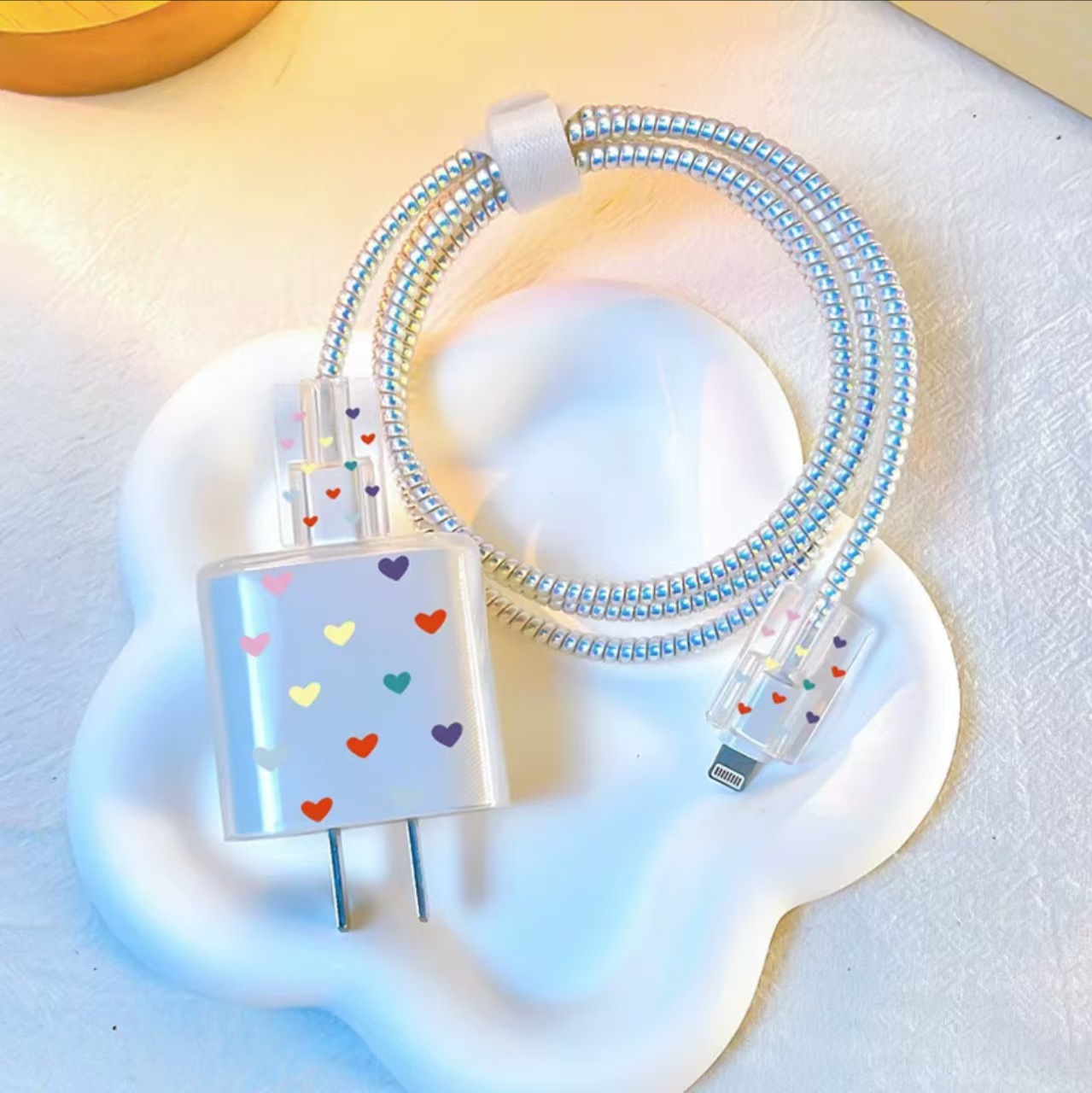 Aplicable a Apple 14 Cable Cover iPhone 13 Cargador Head 12 Promax Winding Cable Cover iPad