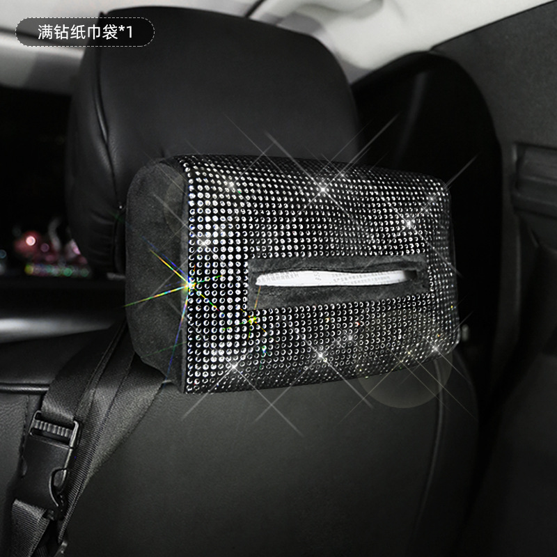 Coche negro rhinestone cubierta del engranaje del freno de mano diamante incrustado cubierta de la manija diamante completo cinturón de seguridad hombro cubierta protectora cubierta del volante reposacabezas