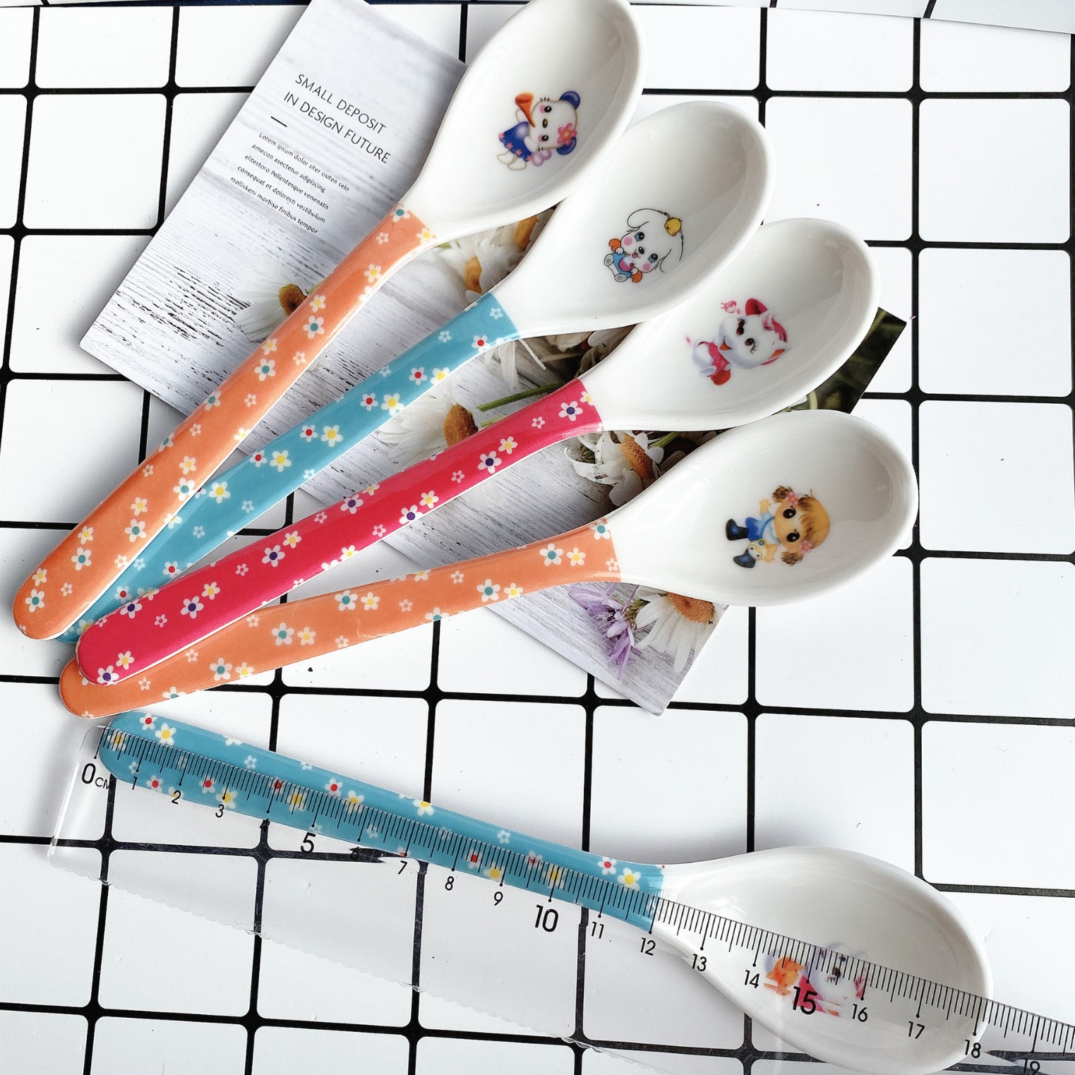 Cuchara infantil modelo 8839 para postres café o sopa ideal para venta ambulante y bazar al por mayor