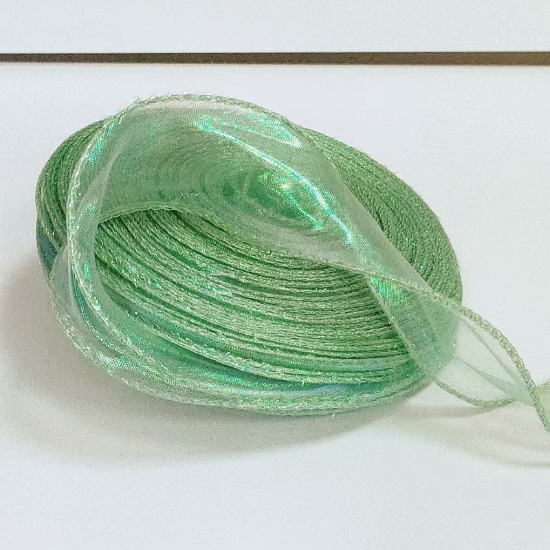 Hilado de cola de pez Symphony Cinta Decoración de pastel Ramo de copia lateral Boleto de flores Tombro de lazo Cinta de hilo ondulado