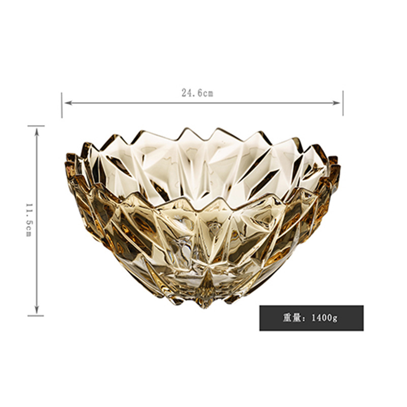 Bandeja de cristal grande de estilo nórdico para frutas y aperitivos, para uso doméstico en la sala de estar, bandeja para frutas, bandeja para dulces, bandeja creativa para frutas y verduras. image 8