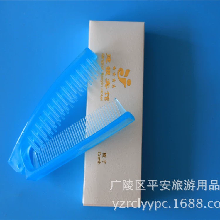 Одноразовые принадлежности для отелей, одноразовая расческа с печатью логотипа, прямые продажи с фабрики
