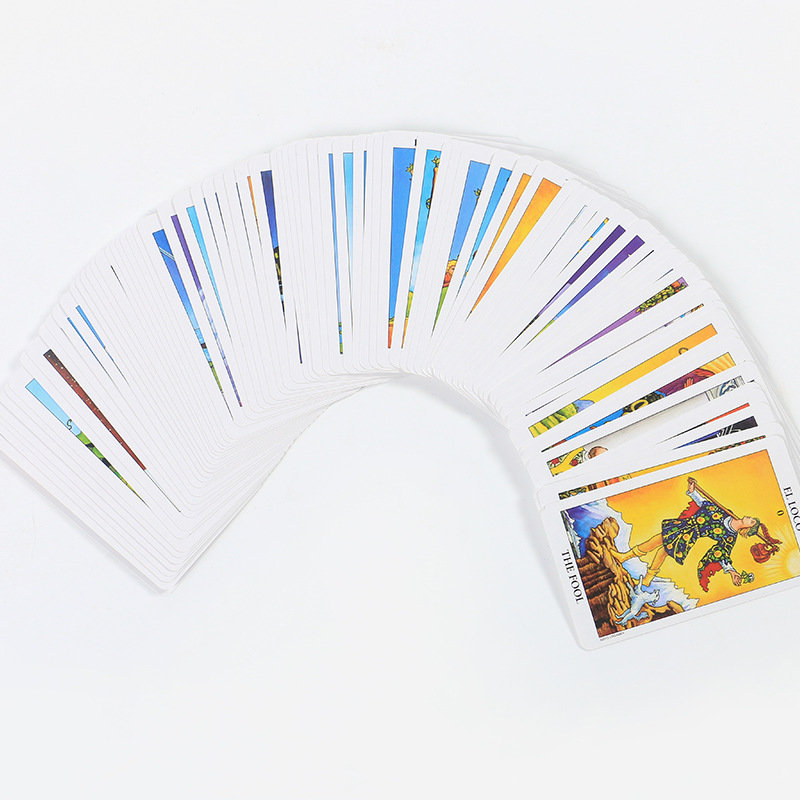 Rider Waite Tarot Karten Spanisch-englisch Spielkarten Set_voghion.com