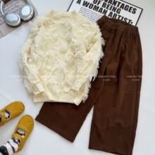 女童时尚流苏毛衣2025秋装新款洋气中大童韩版设计感甜美超好看针