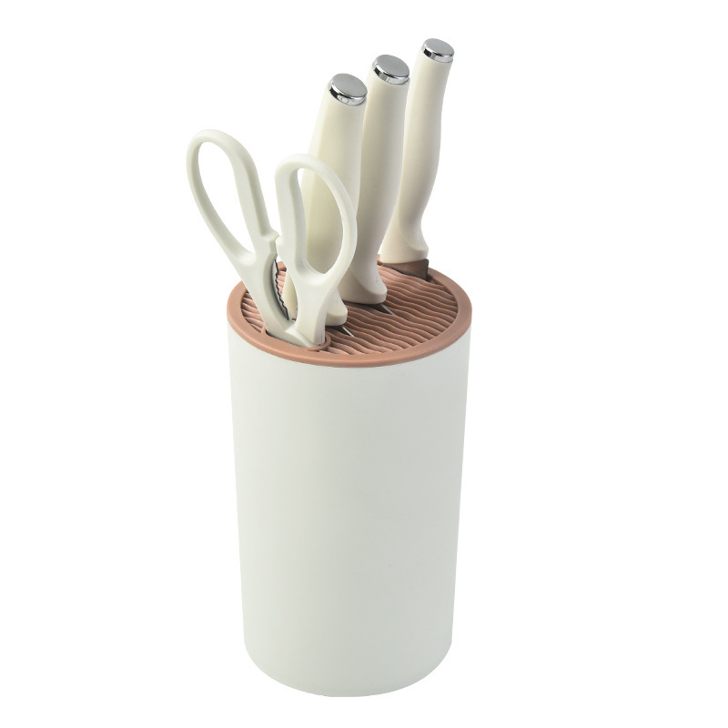 Juego de cuchillos de cocina para el hogar, cuchillo de chef de acero inoxidable, cuchillo de cocina, tijeras, juego de regalo, juego de cinco piezas, caja de color