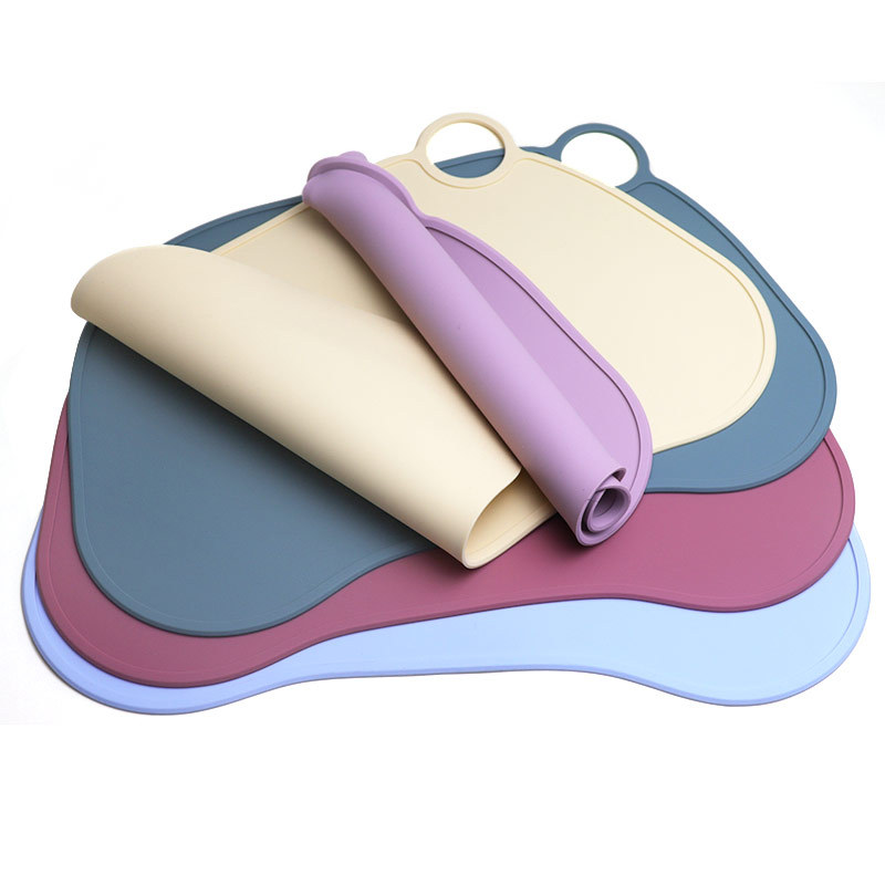 BPA libre plegable Mesa Mat para niños con agujeros de silicona