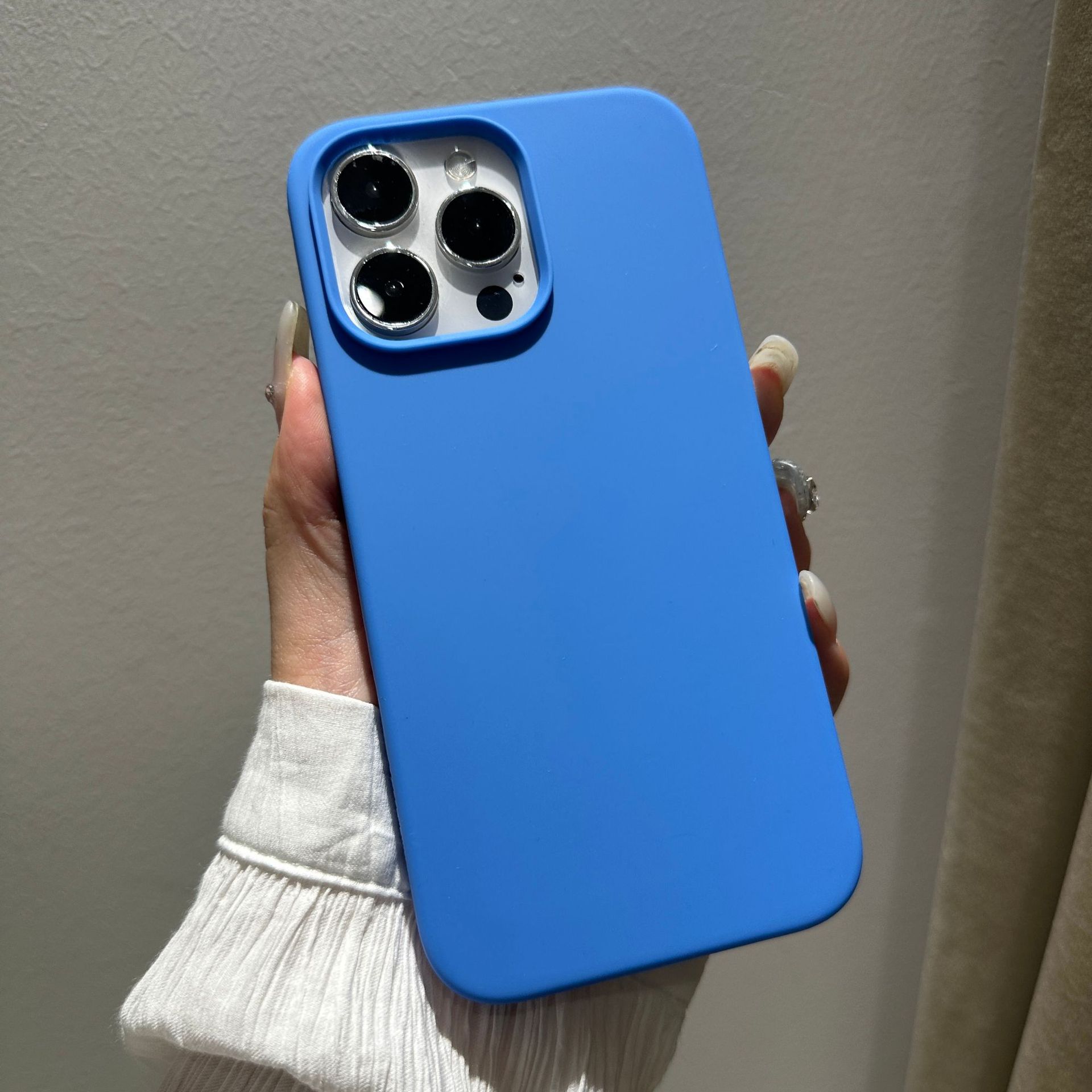 Adecuado para iphone12 funda de silicona líquida Apple 11pro piel sensación esmerilado 12max con LOGO pelusa teléfono caso