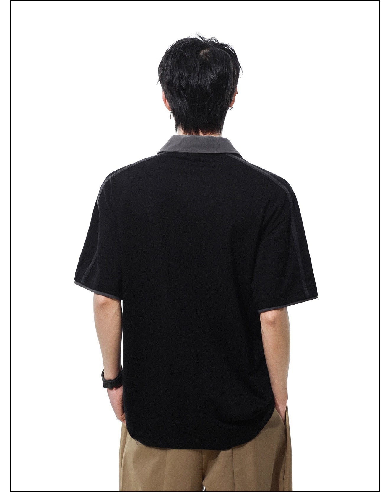 American College-style Letter Print Short-sleeve T-shirt For Men And Women, Summer Street Style Loose Casual Polo Shirt_viptrois.com