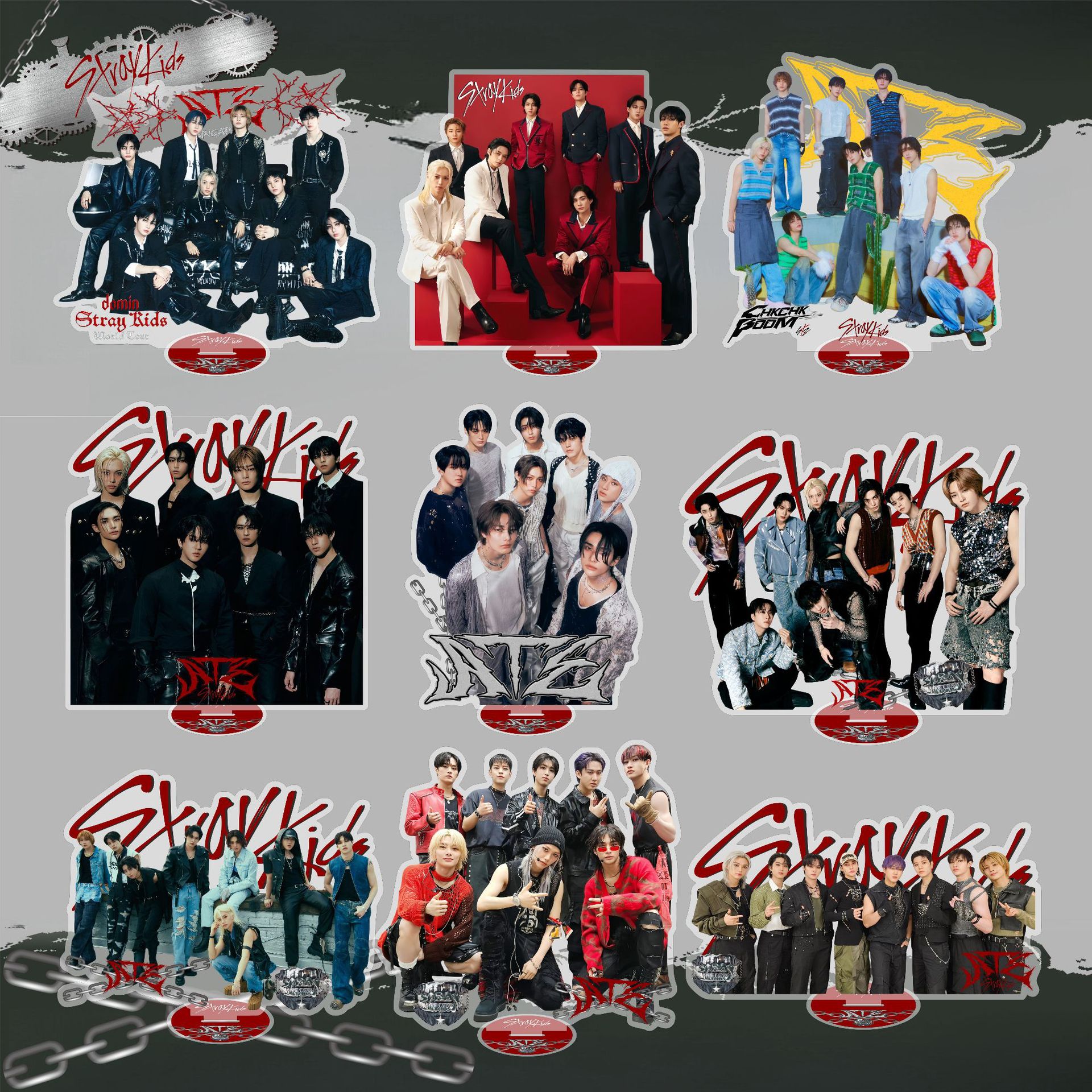 StrayKids新專(ATE)集體雙面15cm大立牌亞克力桌面擺件周邊