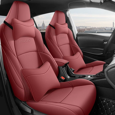 seat cover – Modelə uyğun (Original) oturacaq örtükləri - burgundy-deluxe-edition-for-toyota-prado-toyota-prado