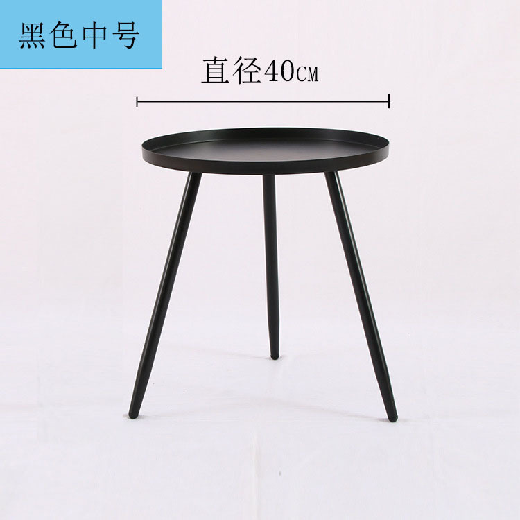 Mesa Auxiliar Redonda Nórdica – Creativa, Para Sala de Estar y Sofá