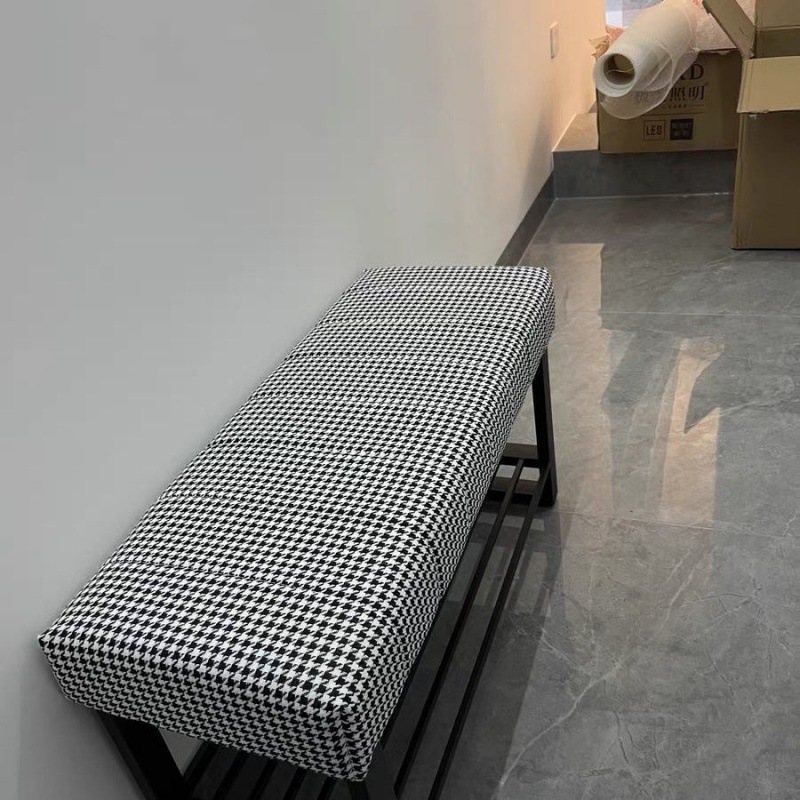 w! Nordic shoe-changing stool, home sofa, long bench for sitting at the door, light luxury living room, simple door-wearing shoe stool