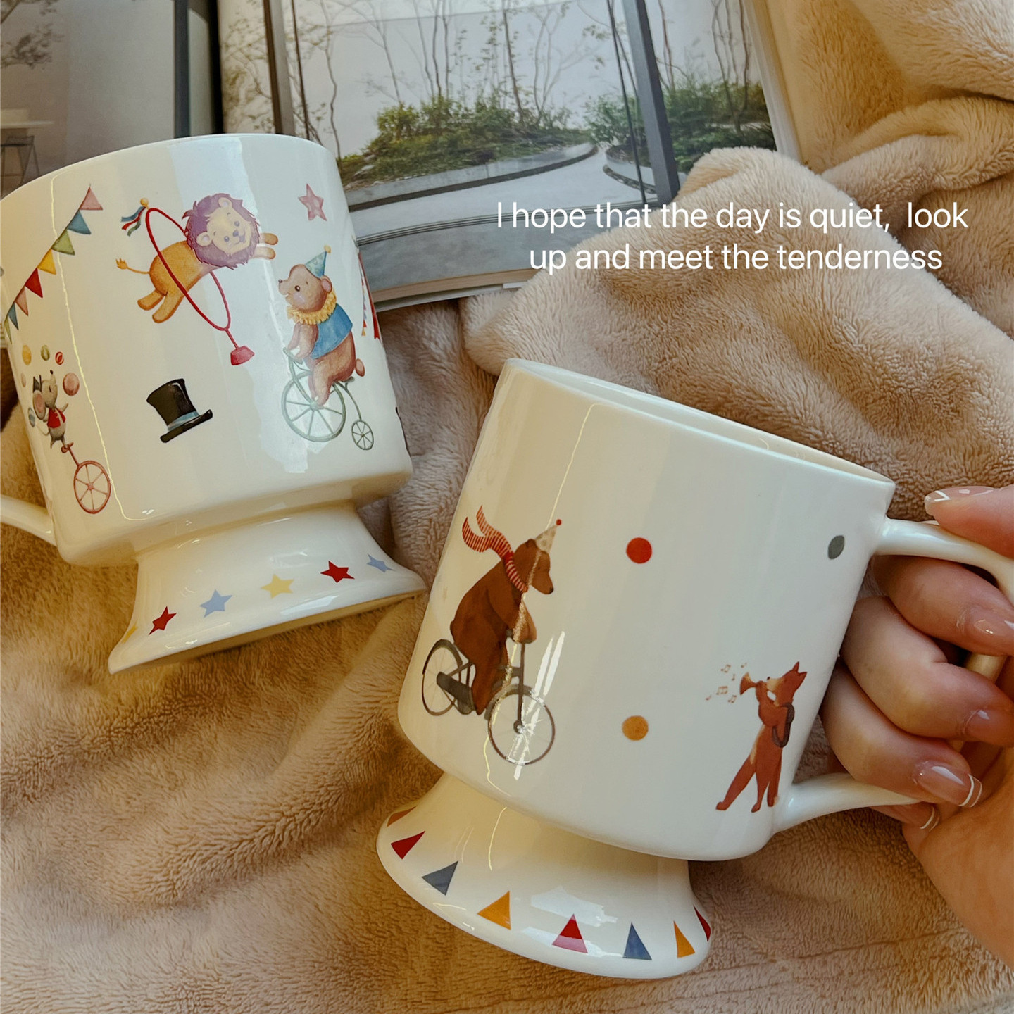 Tazas de cerámica para bebidas domésticas originales, tazas de té, tazas de regalo de cumpleaños, tazas de café