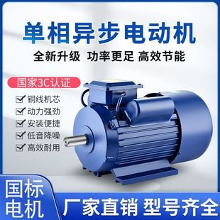 National standard single-phase motor 220V high power 1.5/1.8/3.0/5.5 motor small two-phase motor