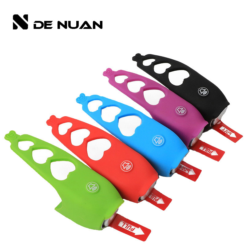 Bicycle Horn, Mountain Bike Bell, Super Loud, Colorful Silicone Bell for Fixed-Gear Bikes, Personalized Electronic Purple Bell for Cycling