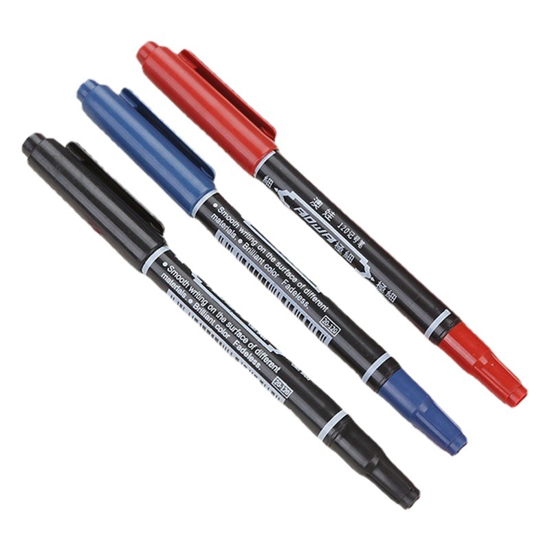 Small Double-Headed Hook Pen Student Handbook Painting Colorful Quick-Drying Stroke Pen Small Fine-Head Marker Pen 120 Marker Pen