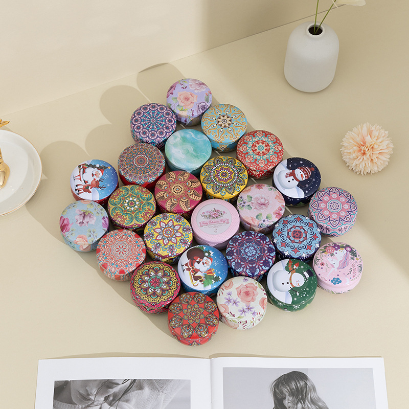 Latas de hojalata personalizadas para velas y alimentos, cajas de regalo, galletas, té y caramelos, fabricantes de Dongguan image 3