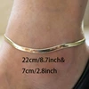 Golden ankle bracelet