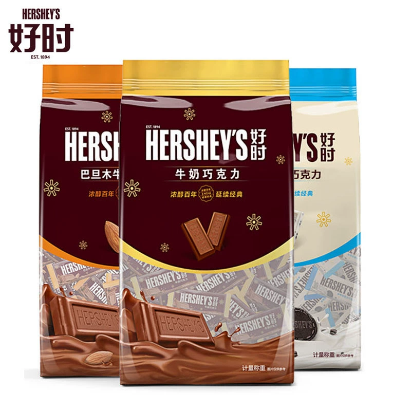 Батончики Hershey's Cookies с белым шоколадом, молоком и миндалью, 500 г, импортные сладости, украшение для торта, свадебные конфеты, оптом