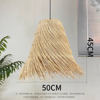 Pantalla de ratán creativa, sala de estar japonesa retro, comedor, dormitorio, restaurante de olla caliente, casa de familia, supermercado, lámpara de araña del sudeste asiático