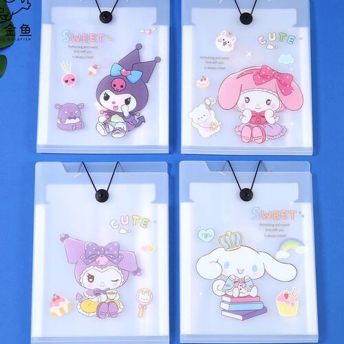 A4 Folder Multi-layer Accordion Pouch Exam Storage Notebook Student Large Capacity A4 Document Book Transparent Insert