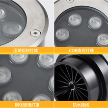 6GE6新款地埋灯led室外嵌入式射灯花园庭院草坪园林地灯户外