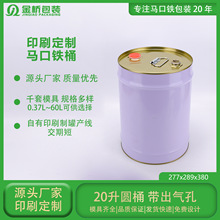 厂家供应马口铁铁桶 20L带出气孔胶水稀释剂油漆涂料马口铁铁桶