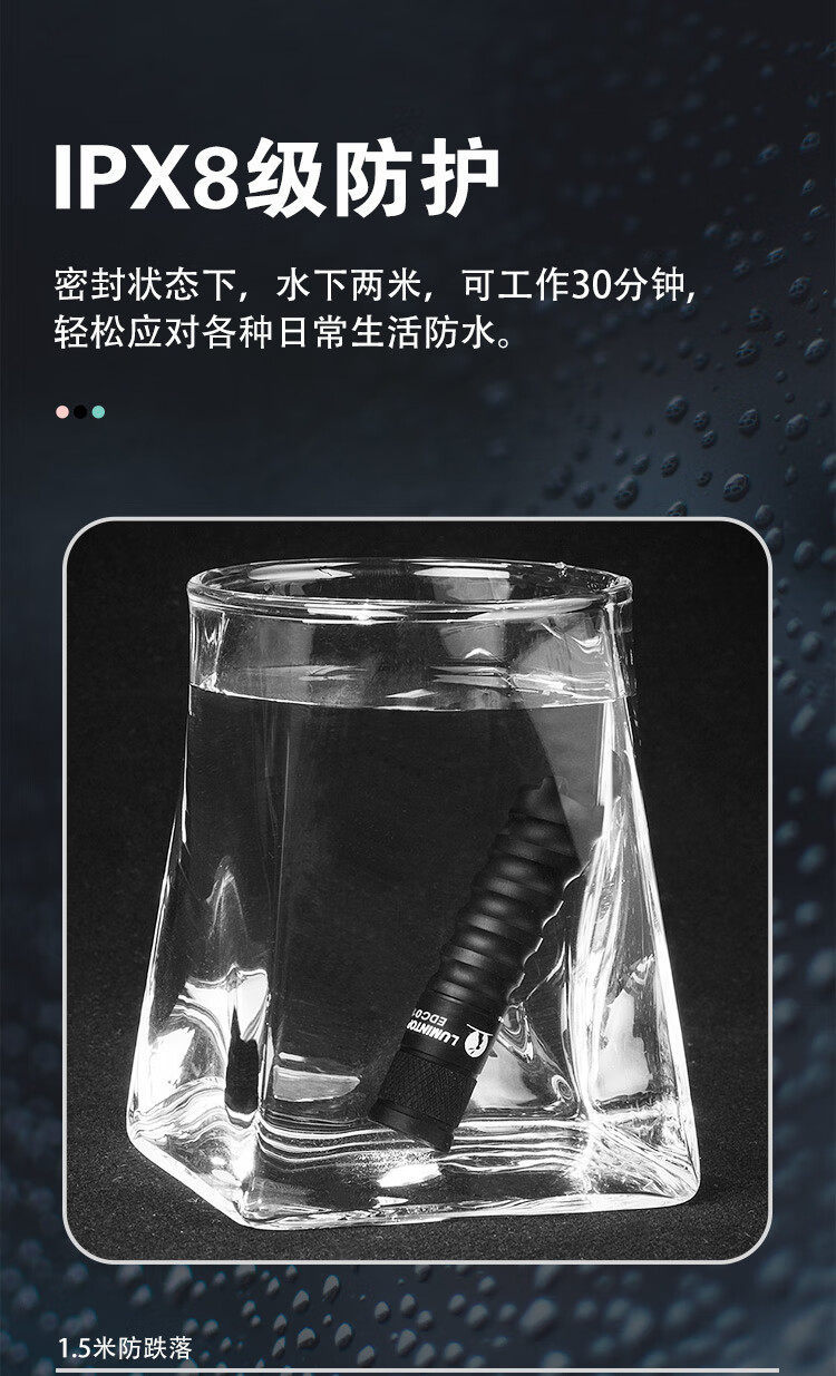 Leimingtu Edc01 Flashlight, Strong Light, Waterproof Mini Keychain Flashlight, Portable Emergency Lighting