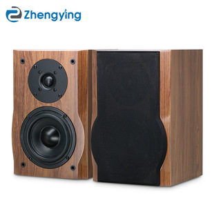 Manufacturer Wholesale Fashion Hifi Speaker Audio 6inch Passive Audiophile Vocal 2.0 Desktop Wooden Bookshelf